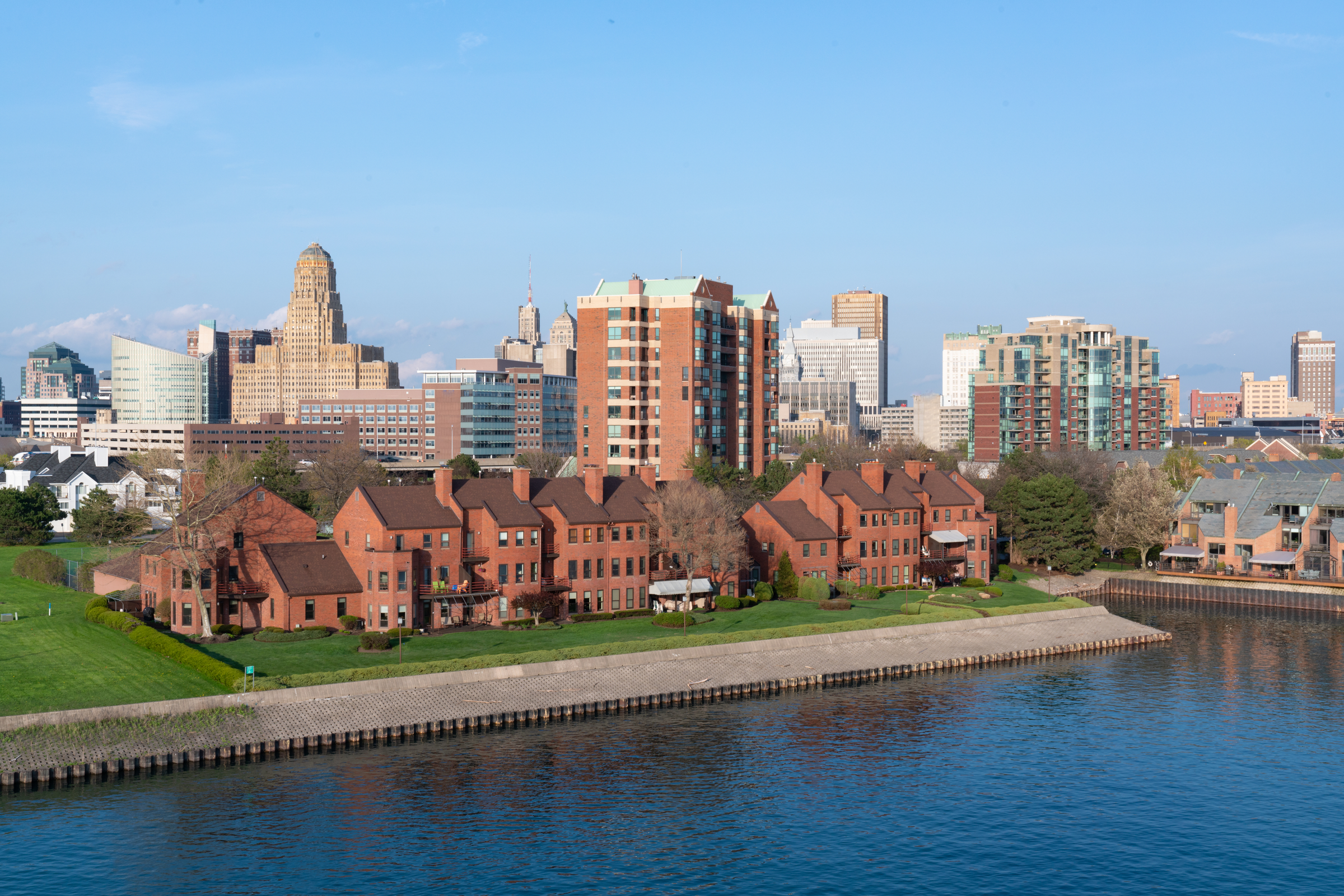 Aerial Skyline of Buffalo New York