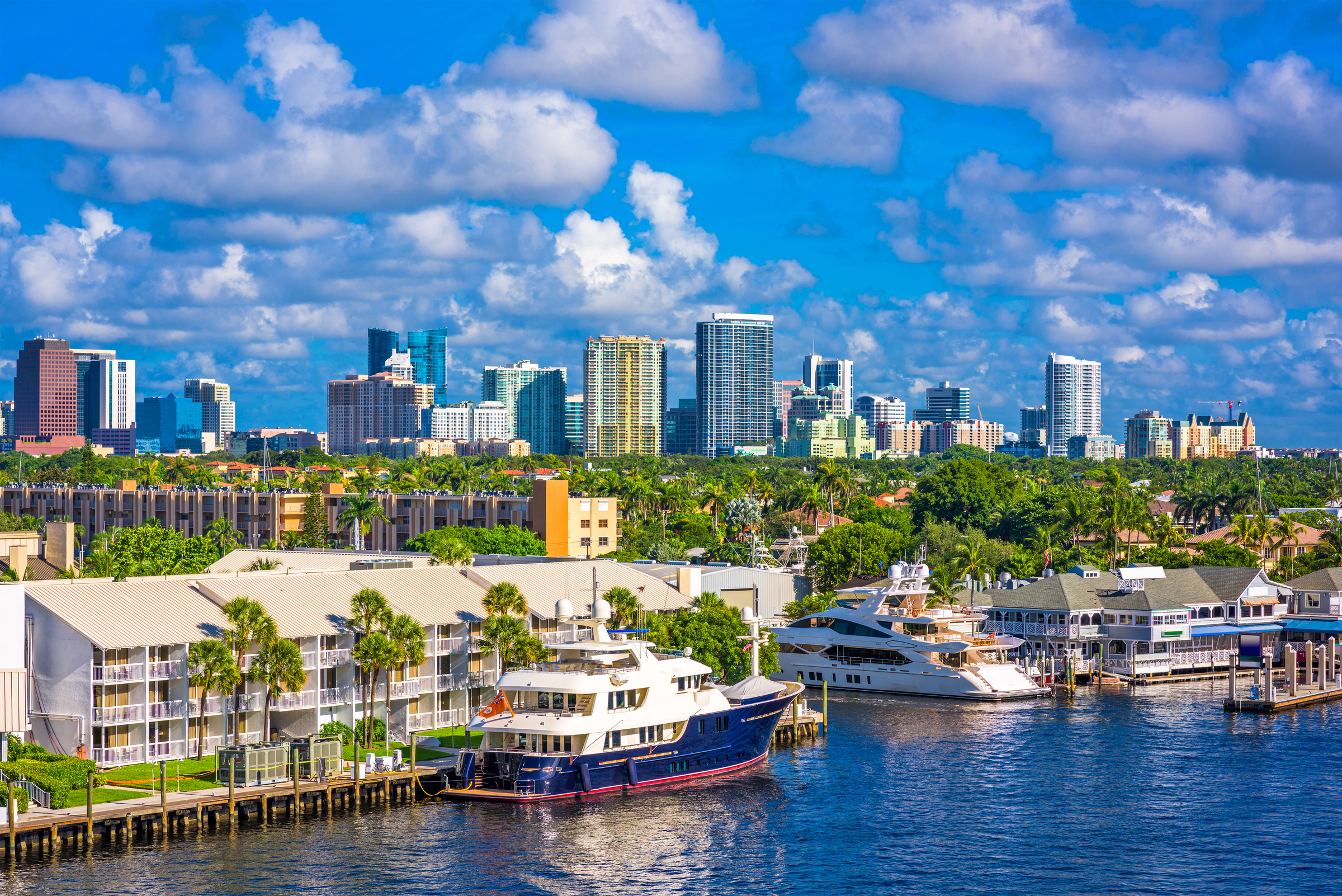 Fort Lauderdale, Florida, USA skyline.