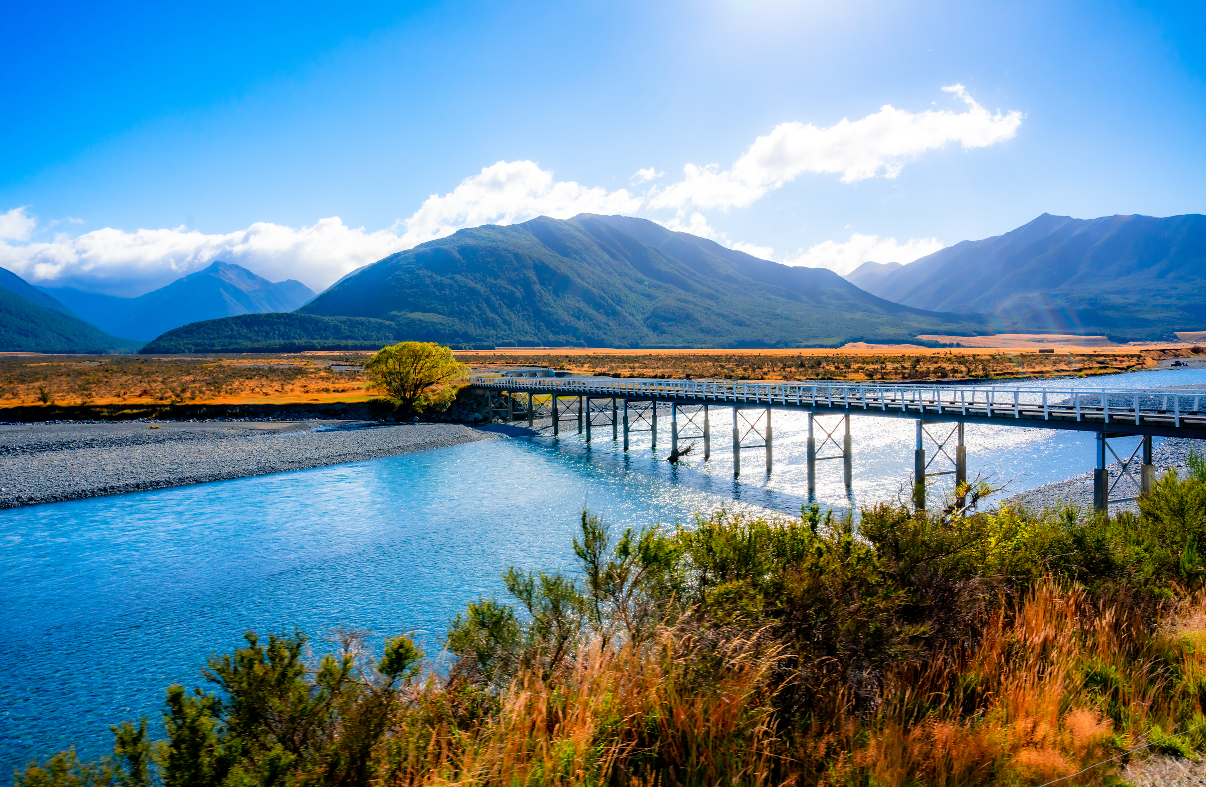 New Zealand Bridge - Christchurch to Greymount TransAlpine Train