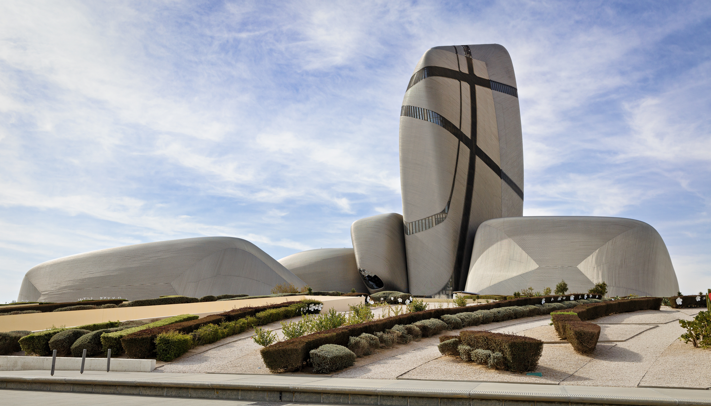 King Abdulaziz Center for World Culture - Ithra overview on cloudy morning