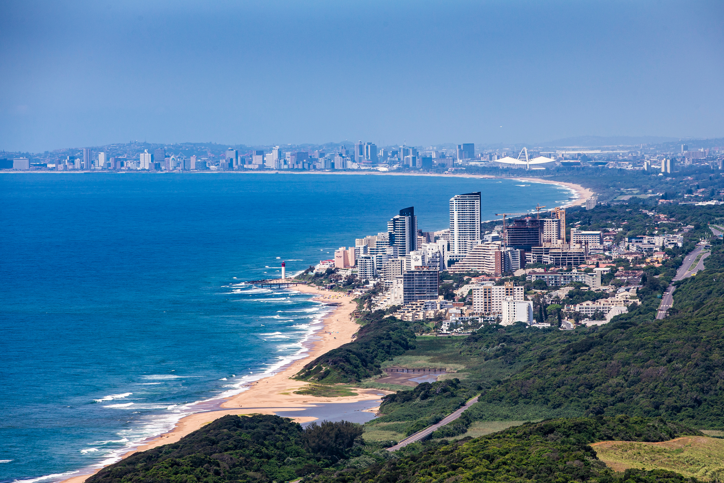 Durban City Skyline South Africa