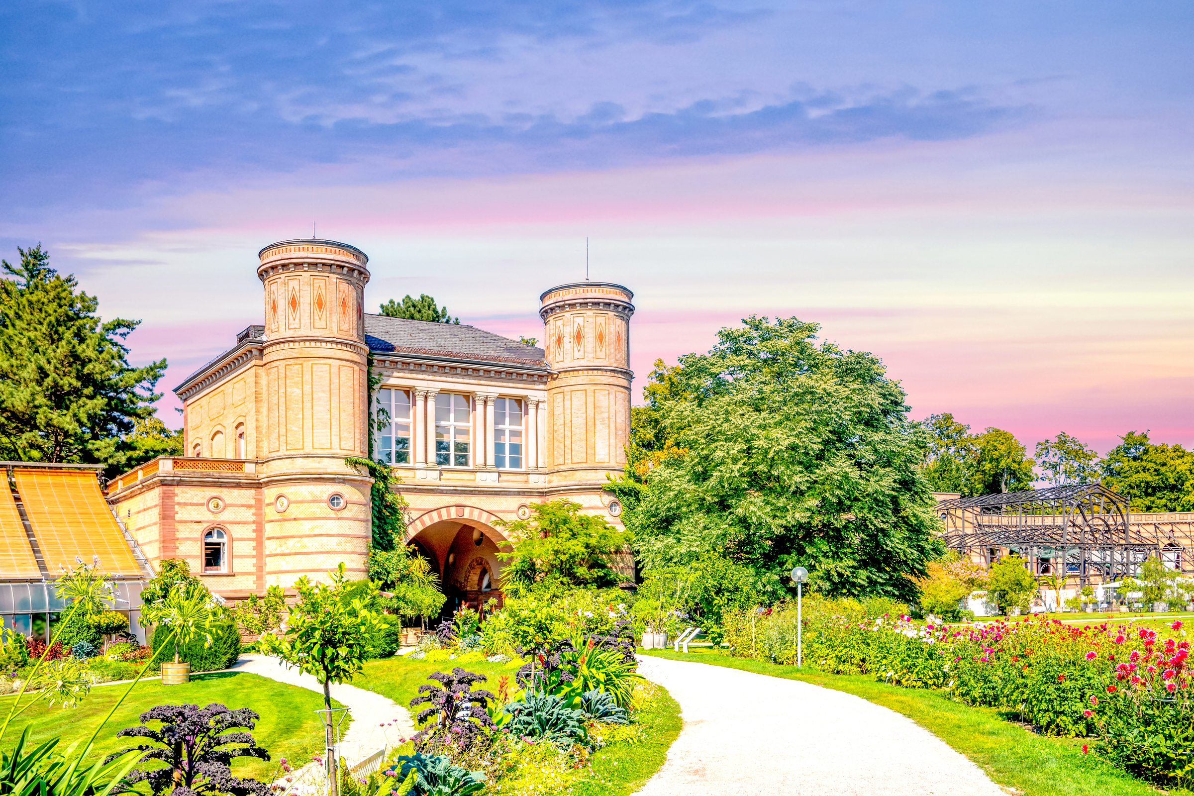 Botanical garden in Karlsruhe, Germany 