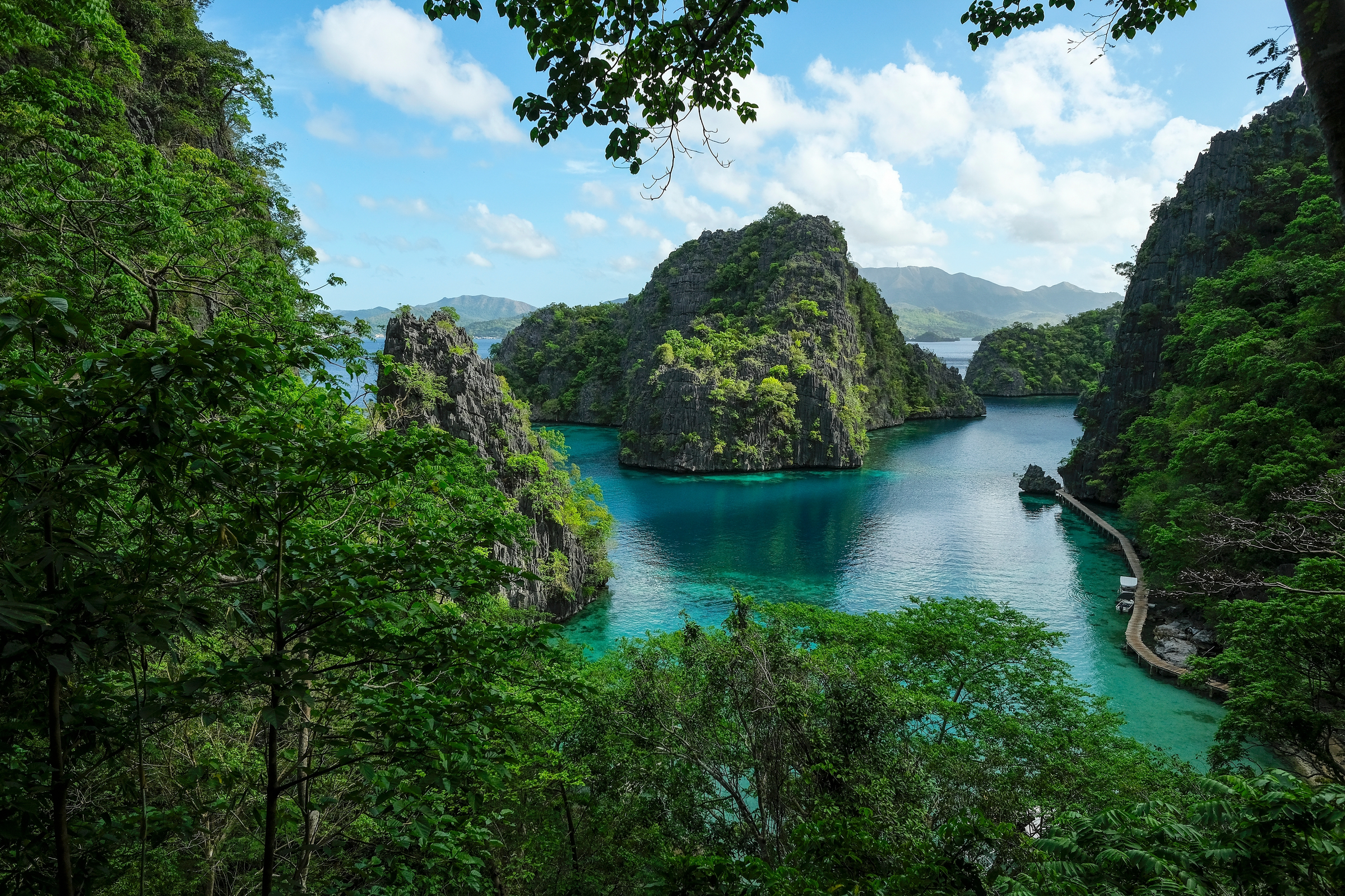 Views of the Kayangan lake in Coron, Palawan, Philippines.