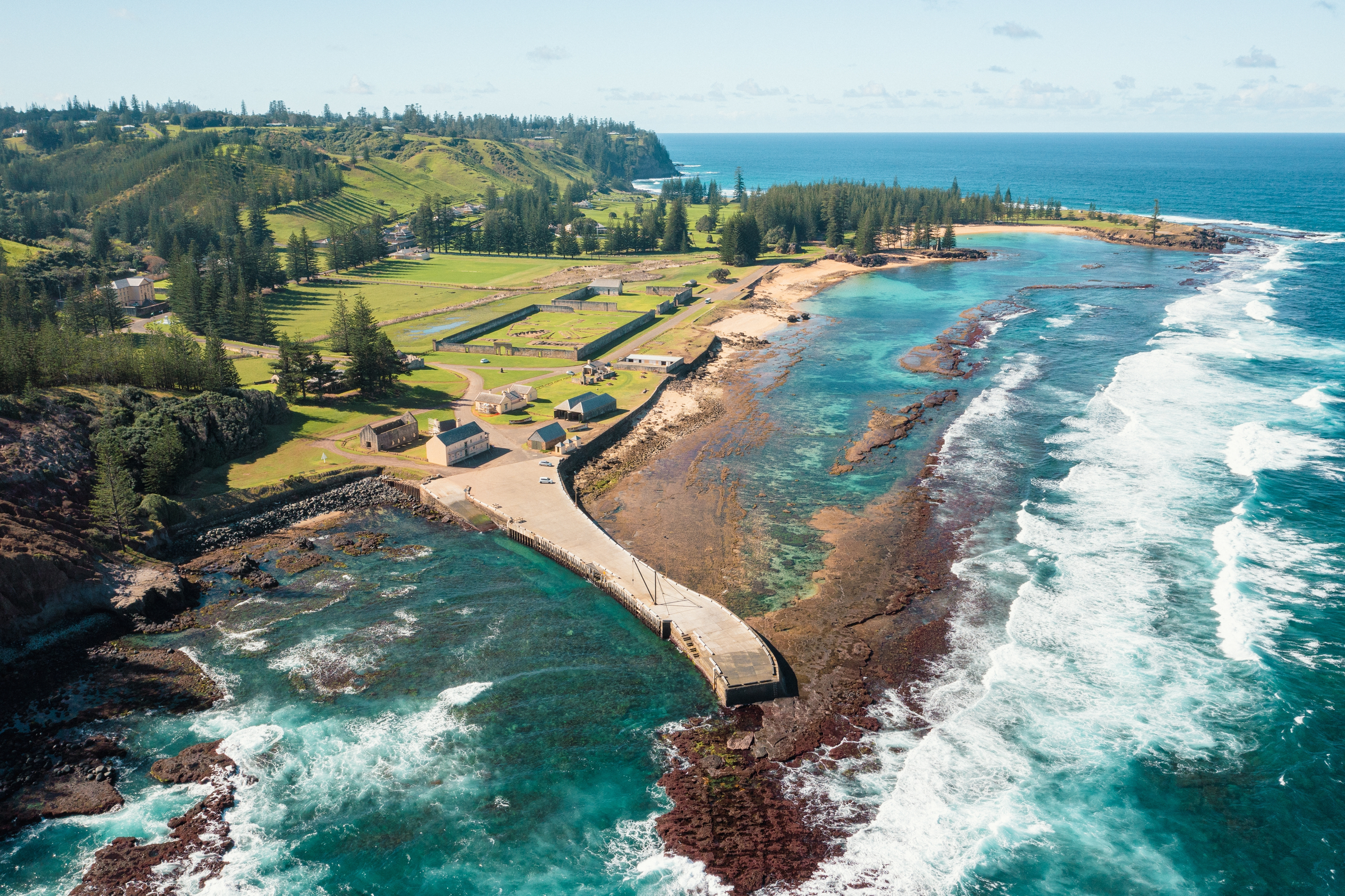 Aerial photos of Norfolk Island taken by drone