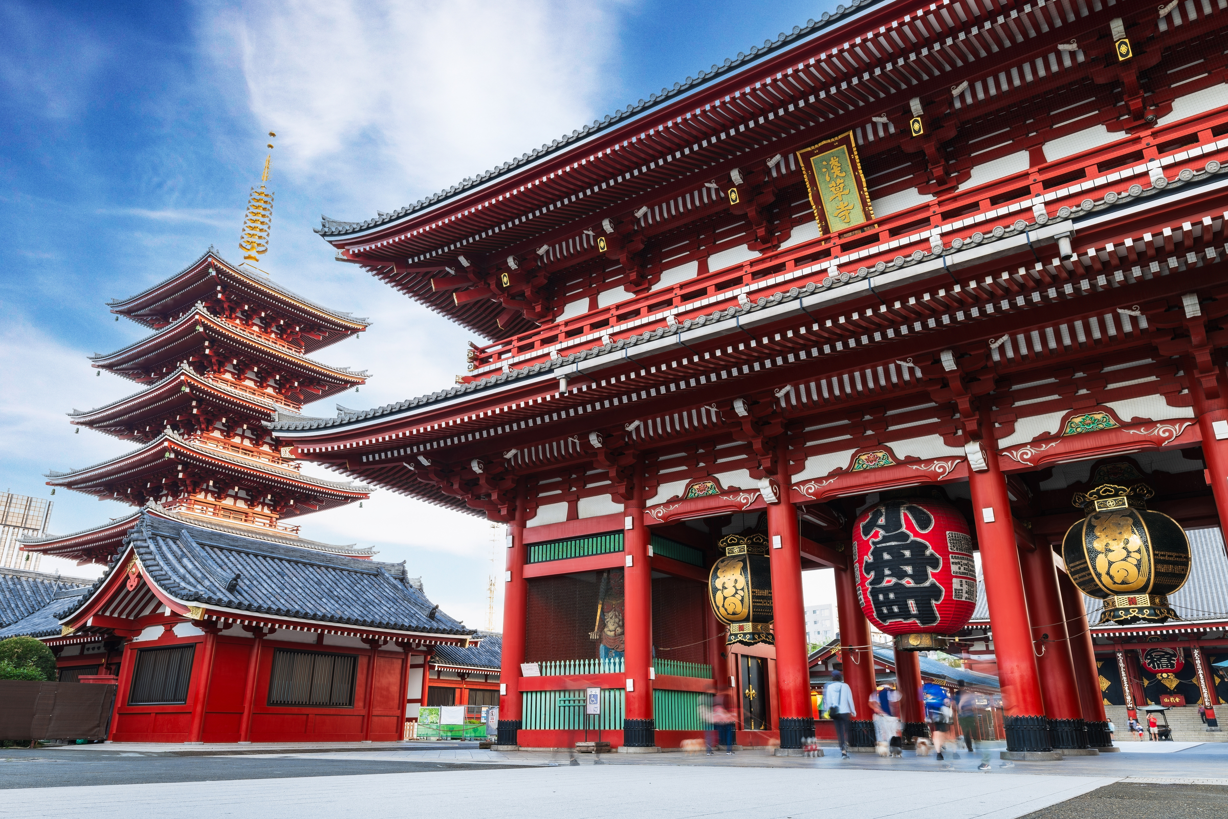 Sensoji Temple, Tokyo (Translation: The lantern reads "Kobunecho" and the picture frame reads "Sensoji Temple")