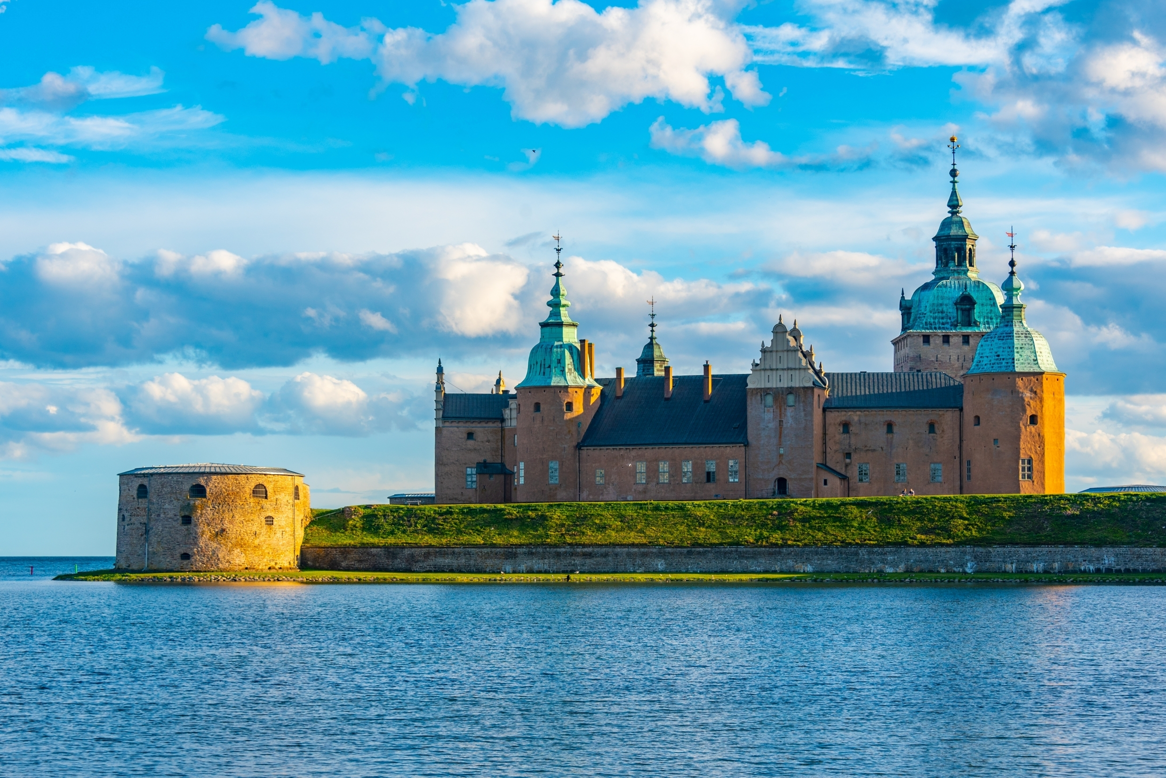 View of Kalmar castle in Sweden.