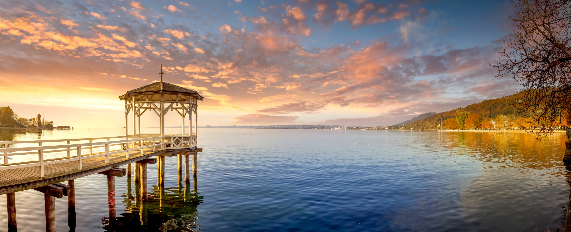 Pavillon in Bregenz, Lake Constance, Austria 