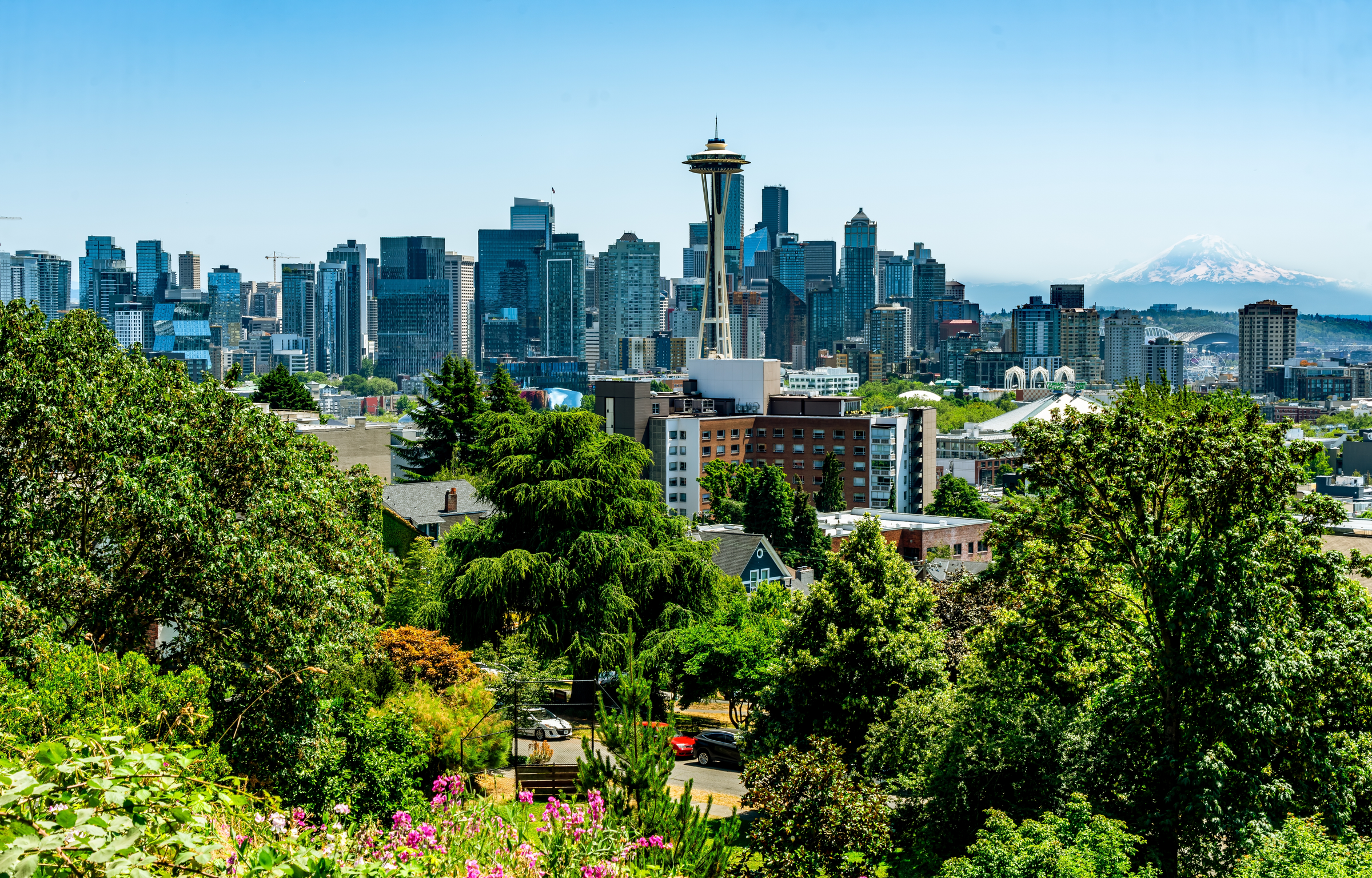 A veiw of the Seattle skyline from Kerry Park on Queen Anne Hill.