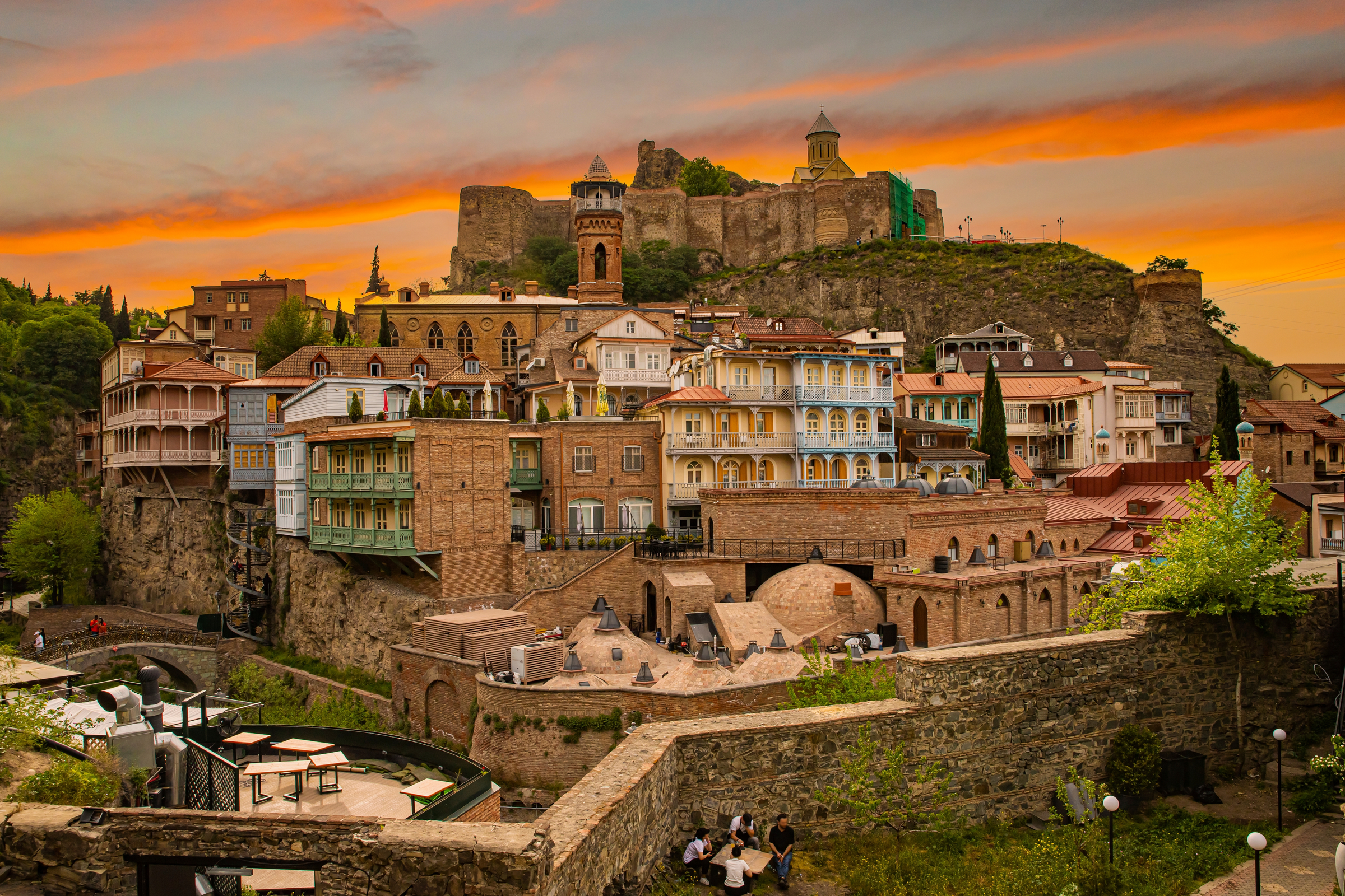 Historical streets of Tbilisi, the capital of Georgia