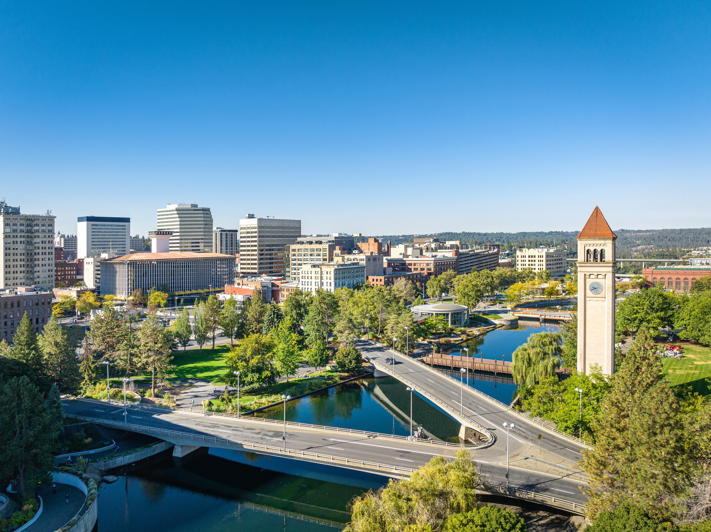 spokane landmark washington clocktower downtown