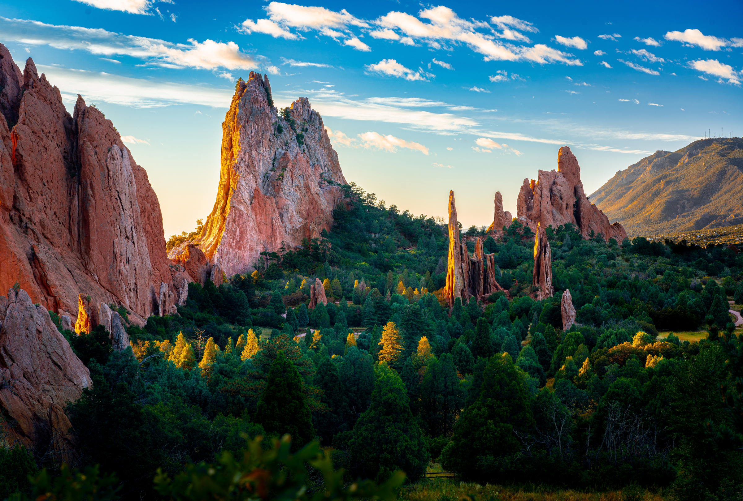 The Garden of the Gods in Colorado Springs, Colorado.