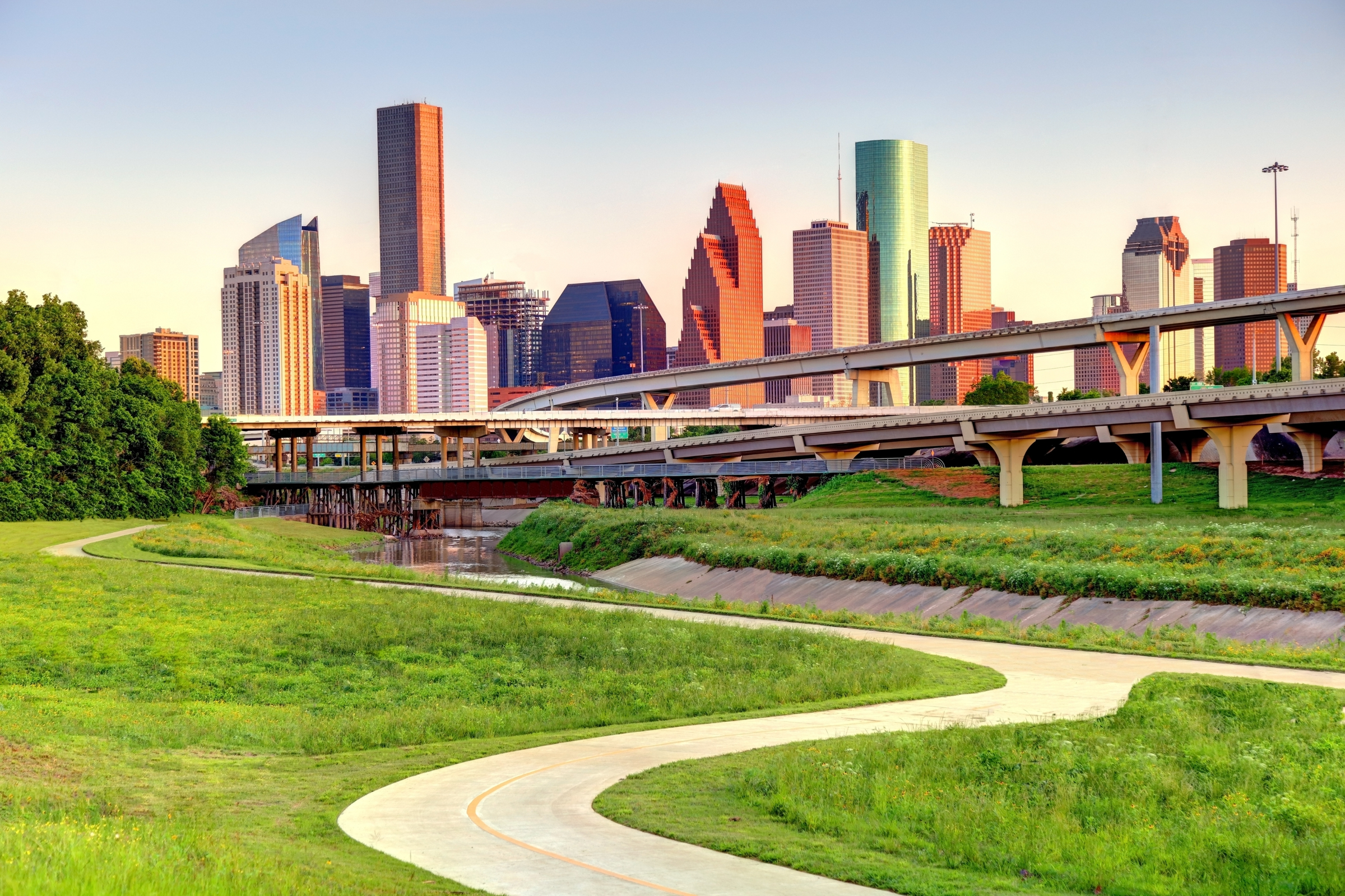 Houston Horizon: Spectacular 4K image of Texas' Most Populous City and Fourth-Most Populous City in the USA