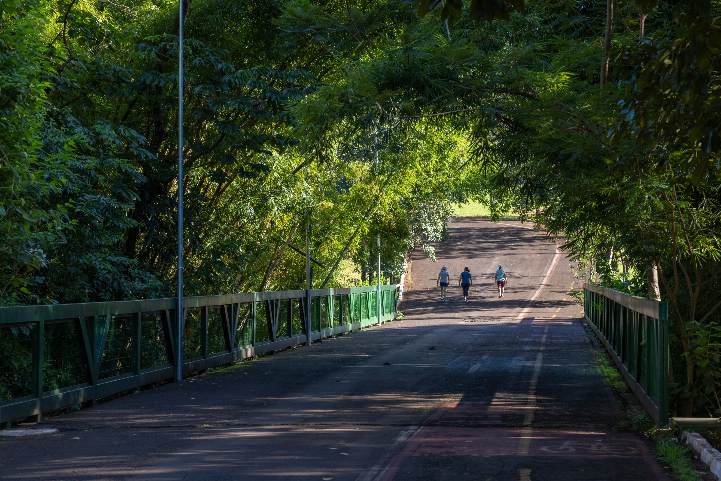 people walking in the Indigenous Nations Park, Campo Grande, MS, Brazil