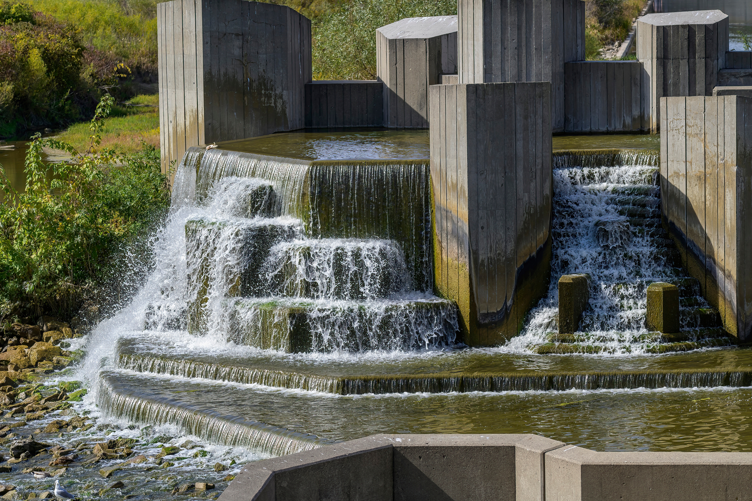 Stepping Stone Falls in Flint, Michigan.