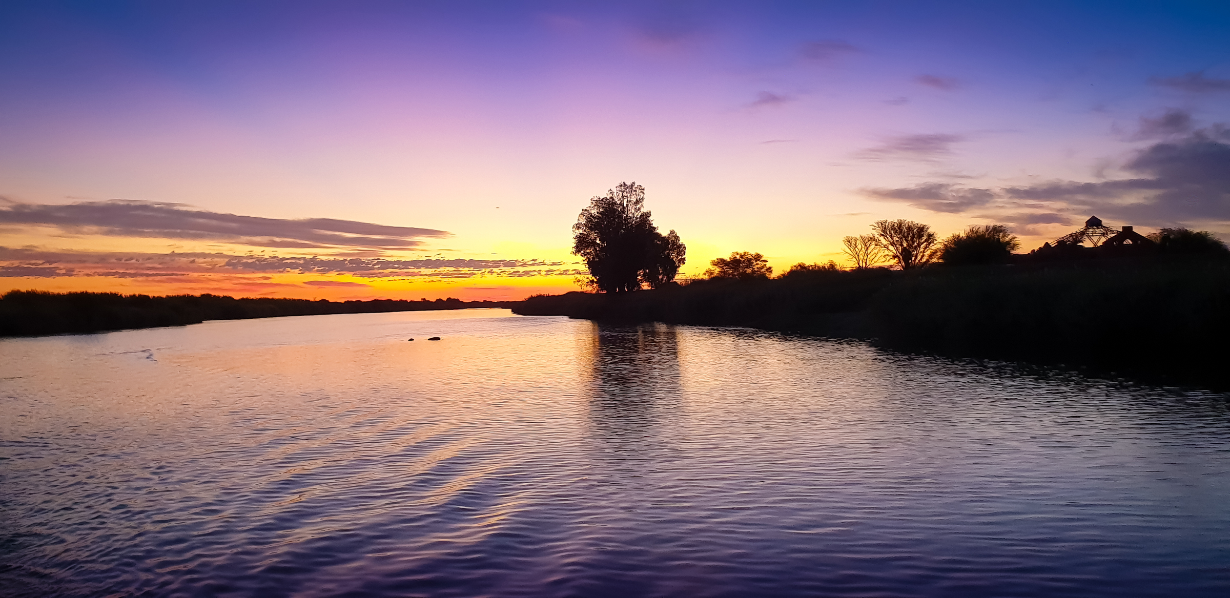 Orange river sunset, Upington, Northern Cape, South Africa