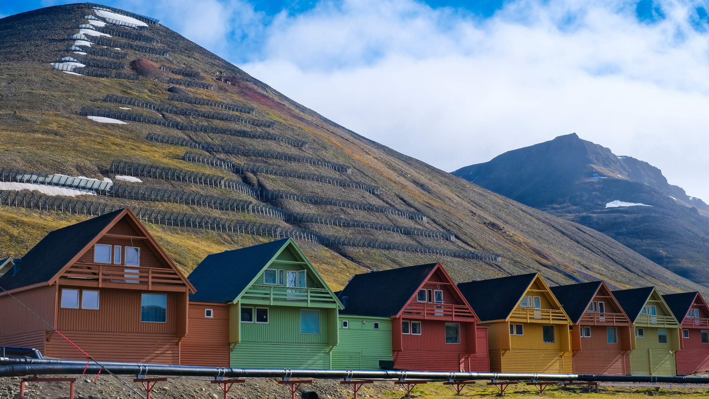 Colorful houses in Longyearbyen, Svalbard