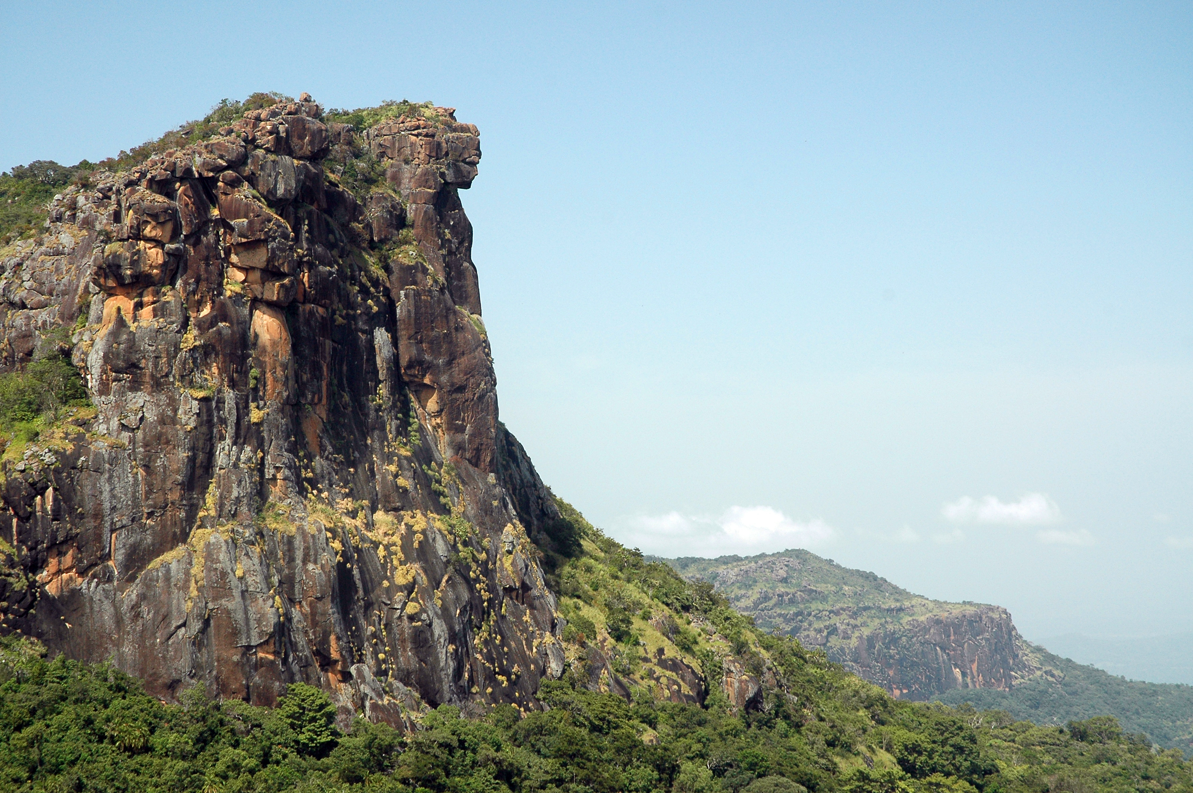 View of dame de mali in fouta djalon mountains in Guinea