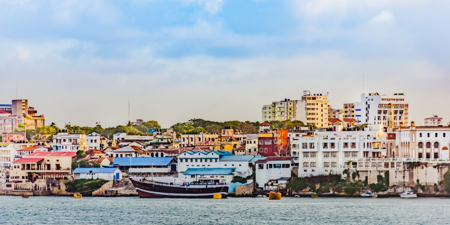 Mombasa Island as seen from the mainland